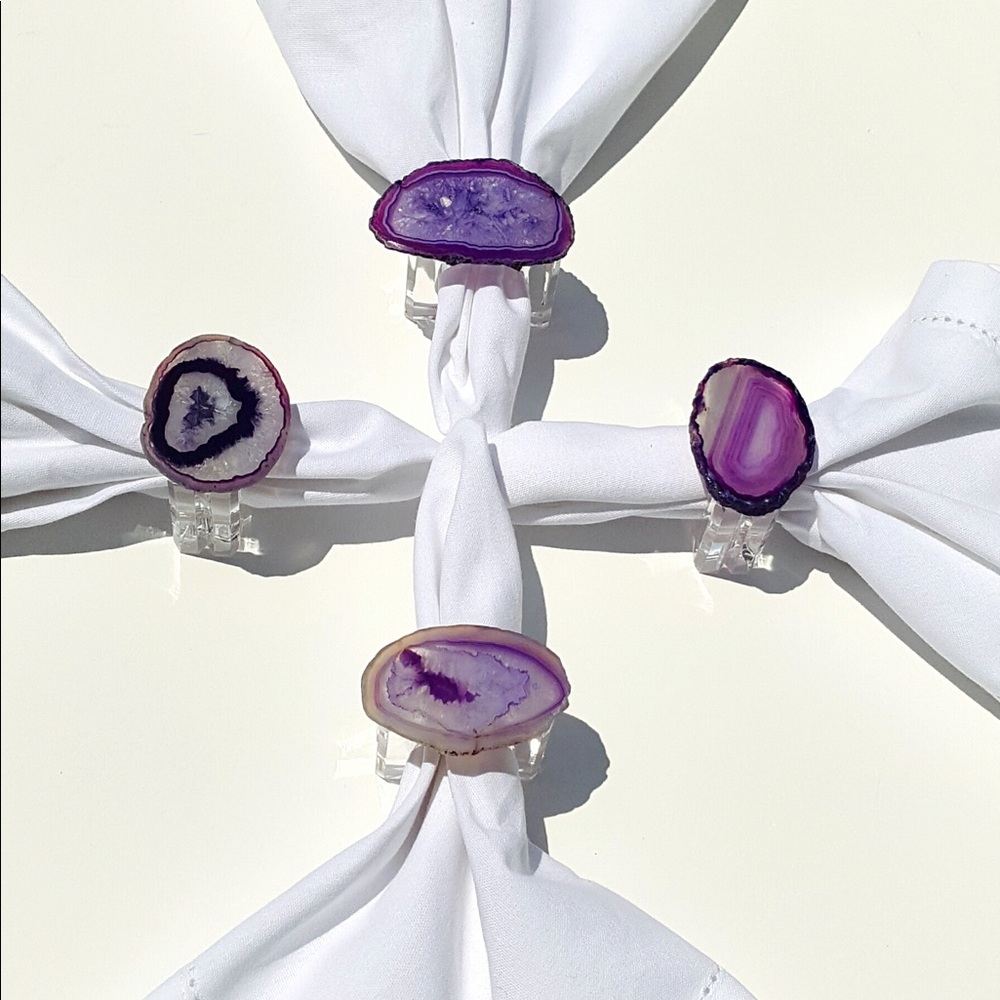 Lucite Napkin Rings - Picture 5 of 8